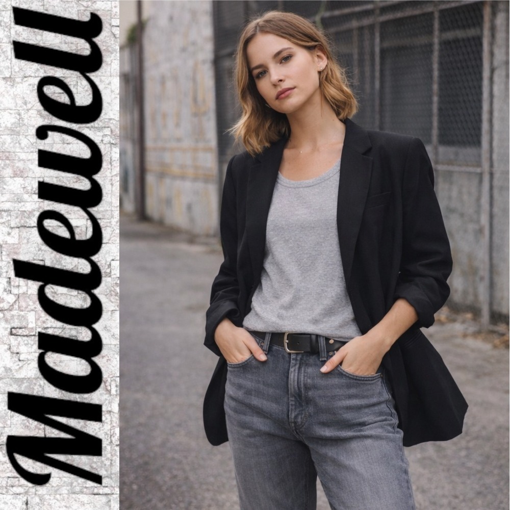 MADEWELL‎ Slim Boyjean Gray Denim Jeans 100% Cotton Minimalist Normcore, Size 24
